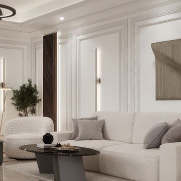 حلول أثاث عصري لغرفة المعيشة الفاخرة