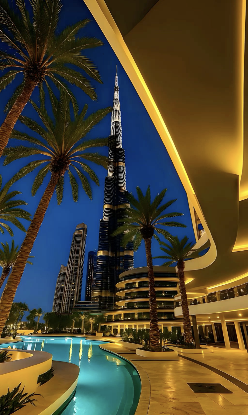 Creating Iconic Sitting Rooms and Entertainment Areas in Burj Khalifa with Panoramic Downtown Dubai Views