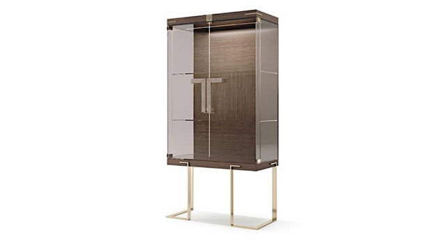 Brown Glass Sideboard