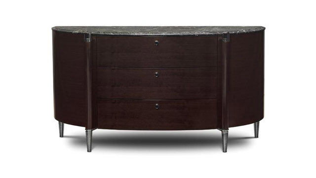 Elegant Green Marble Chest of Drawers