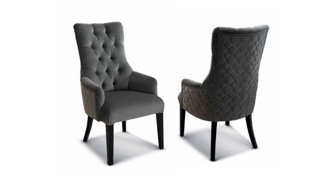 Luxury French Style Armchair - Gray
