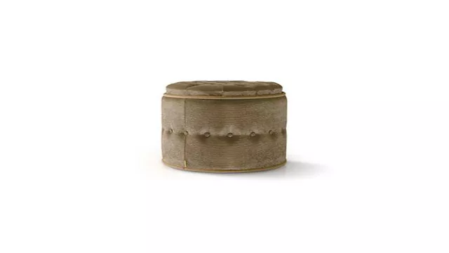 Stylish Brown Round pouf