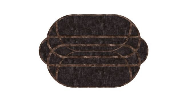 Stylish Design Dark Carpet