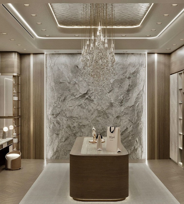 Luxurious drawer and mirror toilette