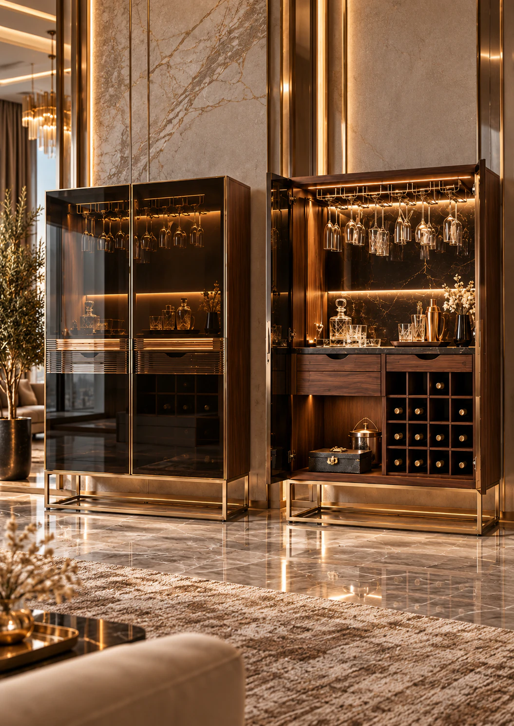 Luxury Design  Bar Cabinet