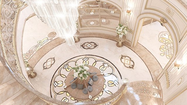 Exquisite Marble Flooring Masterpieces by Luxury Antonovich Design