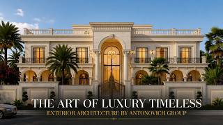 Luxury Classical Villa Design | Timeless Palace Exterior Architecture | Riyadh, Qatar & UAE & Furnishing by ANTONOVICH Group